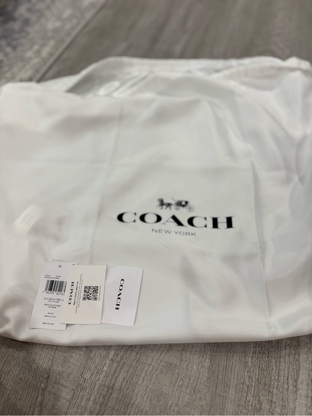 Coach brown large Kisslock frame bag, color is no longer available! NWT! - Picture 5 of 8